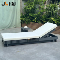 Villa Bain de soleil extérieur Piscine en aluminium Salon de jardin Projet d'hôtel en métal Piscine Transat