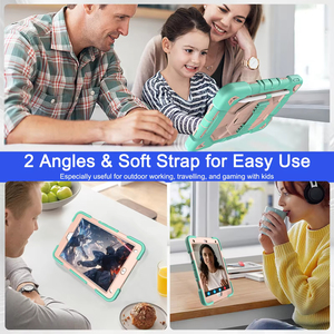 Pour <span class=keywords><strong>iPad</strong></span> Mini 5 6 étui pour enfants, coques de tablette en silicone rotatives à 360 degrés pour <span class=keywords><strong>iPad</strong></span> <span class=keywords><strong>Air</strong></span> 2 3 6 2024 4ème génération 13 pouces - Product Image 4