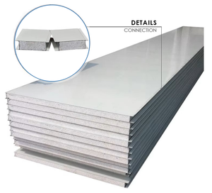 Panneau Mural Décoratif Ignifuge à <span class=keywords><strong>Isolation</strong></span> Thermique à Prix Abordable Panneaux Isolants EPS Panneau de Toiture et Bardage en Acier Isolé - Product Image 2