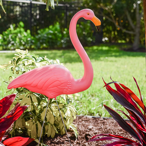 Décoration de jardin en forme d'<span class=keywords><strong>oiseau</strong></span> rose, leurre de chasse, piquet de sol en plastique, décoration de pelouse, vente en gros, simulation d'<span class=keywords><strong>oiseau</strong></span> pour extérieur - Product Image 5