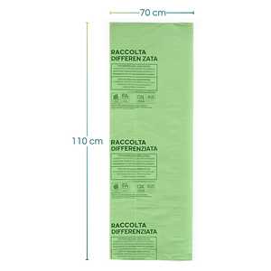 Sacchetti di Carta di Paglia Marrone per Posate 10x25 cm con Tovagliolo a Doppio Strato 38x38 cm, Confezione Monouso per Posate - Product Image 2