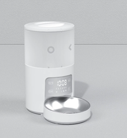 Distributeur automatique de nourriture pour animaux de compagnie 4L 6L, avec double bol, minuterie, enregistrement vocal et double alimentation, pour chats et chiens