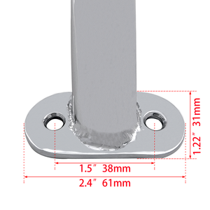 Maniglia per Porta in Acciaio Inox 316 di Grado Marino 9' e 12', Corrimano con Bullone per Boccaporto, Yacht, Bagno Marino - Product Image 6