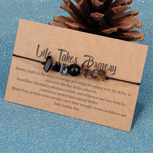 Vente chaude Unisexe Amitié <span class=keywords><strong>Bracelet</strong></span> Flocon De Neige Naturel Fumée <span class=keywords><strong>Quartz</strong></span> Cristal Pierre Cire Corde Tressé Mode Charme <span class=keywords><strong>Bracelet</strong></span> - Product Image 5