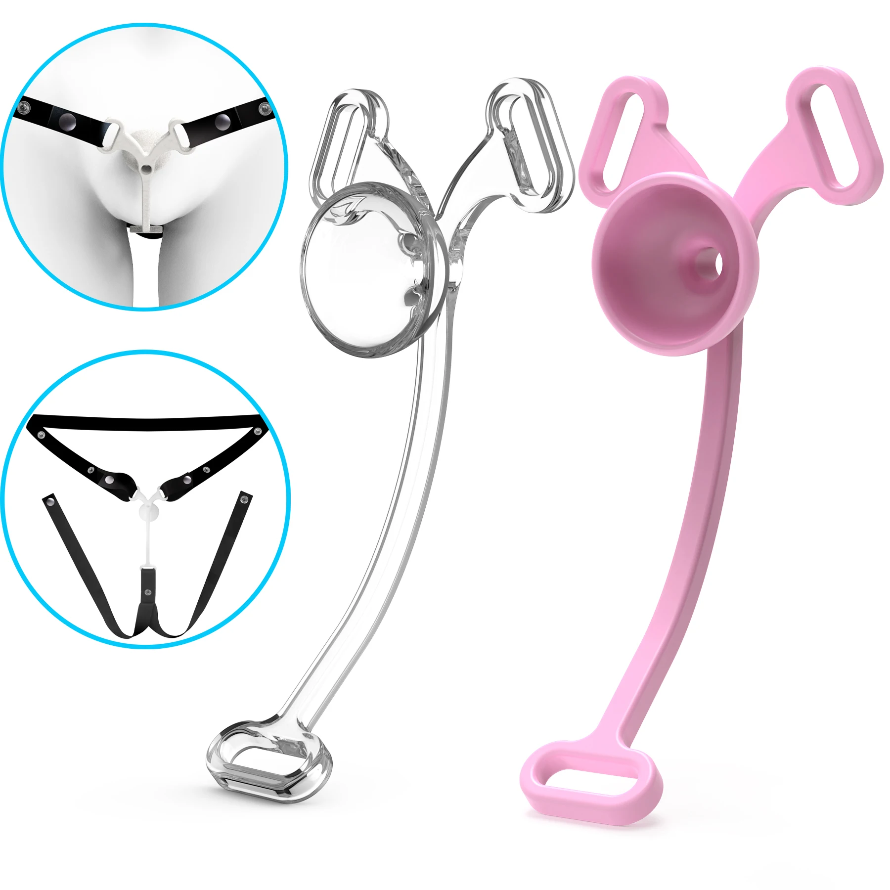 Deep Throat Sissy Chastity Belt - Male to Female Transition