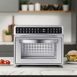 KERONG Nuevo <span class=keywords><strong>Horno</strong></span> Freidora de Aire Eléctrica de Acero Inoxidable de <span class=keywords><strong>22</strong></span> <span class=keywords><strong>Litros</strong></span> Multiusos 10 en 1 Freidora sin Aceite PARA EL Hogar - Product Image 2