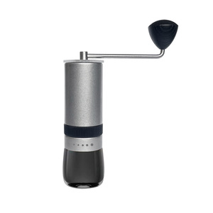 Manual Coffee Grinder Adjustable Hexagonal Steel Core Hand Crank For Outdoor Use Grey - Product Image 2