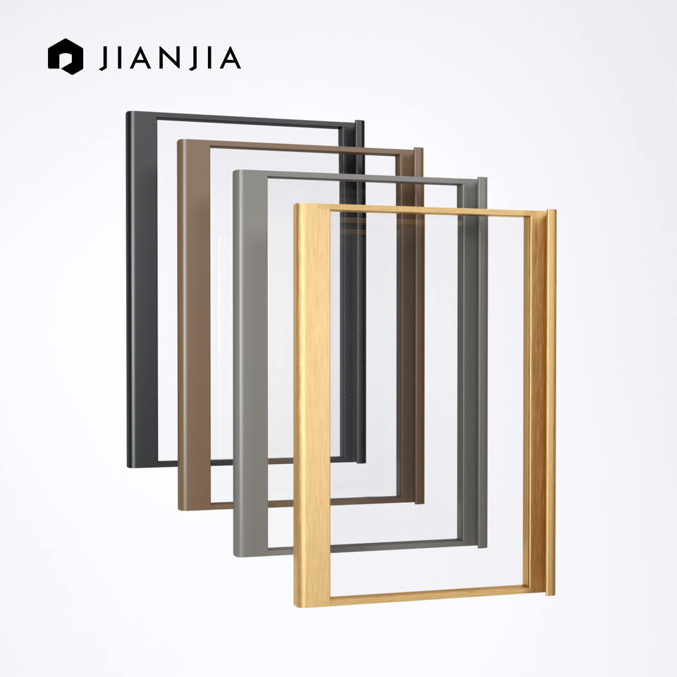 Pattern Base Time Frame High Quality Minimalist Design Wardrobe and Kitchen Cabinet Doors with ...