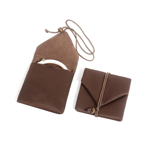 Sac de rangement portable en velours et cuir au design moderne, petit sac organisateur de bijoux à cordon, vente chaude - Product Image 2