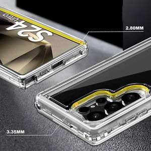<span class=keywords><strong>Cover</strong></span> <span class=keywords><strong>trasparente</strong></span> per telefono <span class=keywords><strong>trasparente</strong></span> 3 in 1 360 grado antiurto per <span class=keywords><strong>Samsung</strong></span> S22 S23 S24 Ultra telefonini campione gratuito - Product Image 4