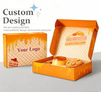 Prix attractif Conception Personnalisée Logo Impression de Qualité Alimentaire Pliable Gâteau Cookie Pain Pâtisserie Donut Macaron Boîtes d'Emballage en Papier