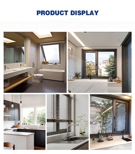 Fenêtre en aluminium oscillo-battante à ouverture vers l'intérieur, excellente étanchéité, quincaillerie <span class=keywords><strong>de</strong></span> sécurité pour villa - Product Image 5