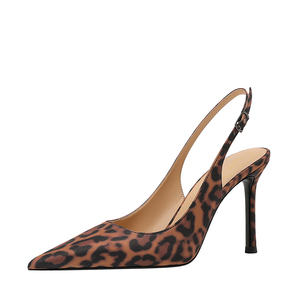 <span class=keywords><strong>Tacchi</strong></span> alti a punta <span class=keywords><strong>leopardati</strong></span> con 2025 di alto senso primavera ed estate nuova bocca poco profonda Sexy piedi non stanchi sandali donna - Product Image 1