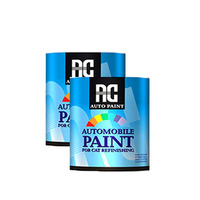 Peinture automobile acrylique liquide pour application facile au pistolet