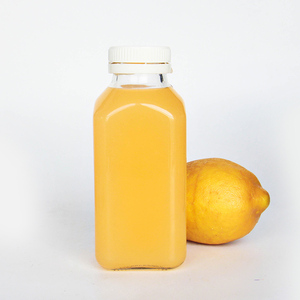 Vente en gros de bouteilles en plastique carrées vides françaises de 240ml 280ml <span class=keywords><strong>360ml</strong></span> 400ml 520ml Bouteilles carrées claires de boissons de jus de fruits - Product Image 5