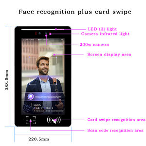Система контроля доступа для распознавания лиц, система Android с Qrcode NFC IC, Wi-Fi, настраиваемый терминал управления посещаемостью лица SDK - Product Image 5