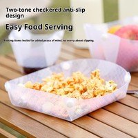 Ensemble de vaisselle de camping pliable en PP pour l'extérieur, assiette, bol, tasse portable, léger, compatible lave-vaisselle, support pour filtre à café, entonnoir