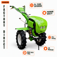Motoculteur diesel à chenilles arrière, moteur diesel monocylindre, pour jardin, haute efficacité, faibles vibrations, autopropulsé