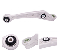 Kit complet de biellettes de suspension avant de voiture avec rotules, boulons et bras de commande en aluminium argenté, certifié ISO 9001 pour Audi