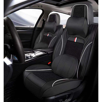 Housses de siège de luxe en cuir synthétique premium pour toutes les saisons – Protection intérieure de voiture pour sièges baquet avant