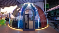Dôme géodésique de luxe moderne, imperméable, quatre saisons, type igloo, tente préfabriquée, maison bulle pour hôtel/fête/camping/événements culinaires