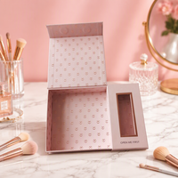 Boîte rigide magnétique personnalisée imprimée en couleur, boîte cadeau de luxe à rabat rigide, boîte d'emballage pour cosmétiques et bijoux avec logo
