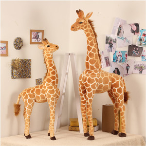 Simulación <span class=keywords><strong>jirafa</strong></span> juguetes de <span class=keywords><strong>peluche</strong></span> <span class=keywords><strong>grande</strong></span> 100CM/120CM/140CM Animal muñeco de <span class=keywords><strong>peluche</strong></span> hecho de algodón con relleno de algodón PP - Product Image 6