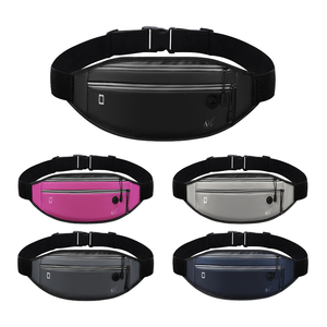 Sac banane de sport unisexe en nylon, personnalisable en gros, avec logo, fermeture éclair étanche, pour marathon en extérieur et course à pied (pour téléphone portable) - Product Image 1