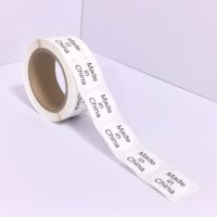 Étiquettes rondes adhésives personnalisées « Fabriqué en Chine » pour l'exportation, étiquettes d'origine pour colis et expéditions en papier