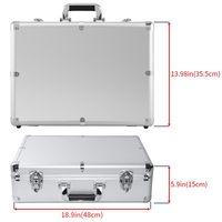 Échantillon Gratuit - Boîte de Rangement d'Outils en Aluminium Léger avec Inserts en Mousse, Conception Personnalisable DIY, Fermeture à Boucle, Étui Classé IP68