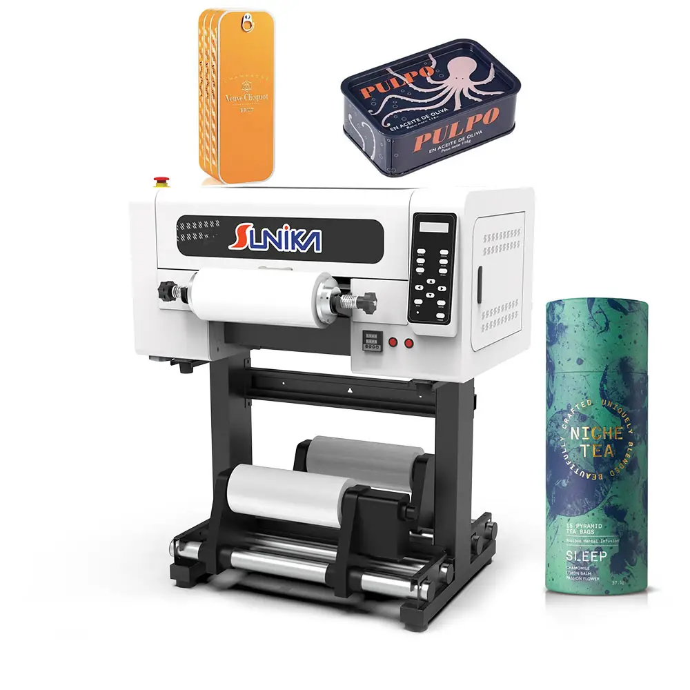 Impresora de película UV DTF Sunika cabezal de impresión Original con sistema de presión negativa antiarañazos impresora de inyección de tinta de bajo precio A3 A4 A1