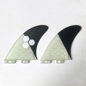 Aletas de tabla de surf de doble lengüeta AMT Big Honeycomb Fiberglass Surfboard Fins <span class=keywords><strong>2</strong></span> + <span class=keywords><strong>1</strong></span> Keel <span class=keywords><strong>Twin</strong></span> <span class=keywords><strong>Fin</strong></span> con estabilizador - Product Image 3