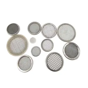 SUS 316/304 2 mesh -800 mesh plain woven edge filter disc, petrochemical, liquid filtration