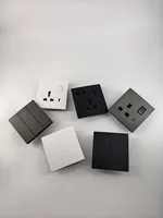 Interrupteur et prise murale au design doux au toucher, norme britannique, pour câblage électrique domestique
