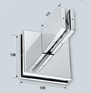 顶级质量门窗配件耐用的面板玻璃连接器立面固定贴片翅片配件