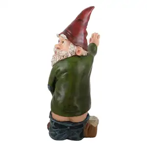 En stock nain nain ornements résine dessin animé barbe blanche vieil homme nain statue ornements de Noël pour jardin