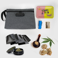 Cachette de voyage refermable à fonction spéciale personnalisée pochette anti-odeurs avec serrure sac anti-odeurs doublé de carbone