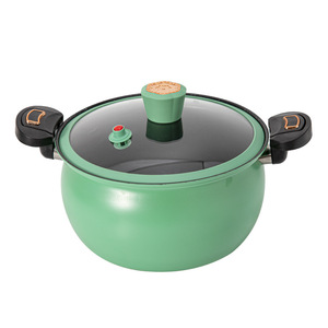 Marmite à pression LOVFE avec revêtement antiadhésif et écologique en pierre Maifan pour cuisinière à gaz - Product Image 6