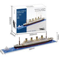 Nouveau Titanic Boy, ensemble de construction de puzzle géant à haute difficulté pour enfants - Jouet de puzzle