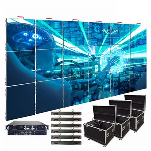 Papan reklame LED, papan reklame hitam Foto P10 SDK latar belakang panggung raksasa HD LED Video dinding luar ruangan Xr Studio Video dinding 10mm