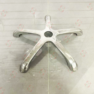 Base de chaise de bureau en métal à <span class=keywords><strong>cinq</strong></span> étoiles en aluminium, prix d'usine Foshan Shenghui, pour salon de coiffure - Product Image 2