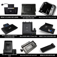 Chargeur sans fil personnalisé CARSOUL pour Mercedes-Benz AB CLA GLA GLB EQA EQB 2019-2024 LHD/RHD, console centrale, charge rapide 15W