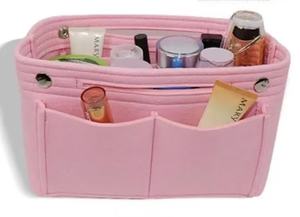 OEM özel Logo yeniden taşınabilir makyaj çantası keçe büyük kapasiteli suya dayanıklı çevre dostu günlük kullanım seyahat kozmetik depolama - Product Image 4