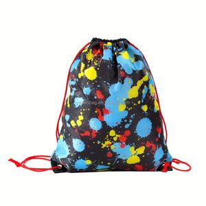 Customized Logo Printed Eco Friendly Polyester Nylon Gift Drawstring Shoulder <b>Bag</b> - Product Image 1