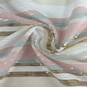 New arrivals <span class=keywords><strong>Polyester</strong></span> Spandex lưới vải đầy màu sắc sequin thêu vải cho bên váy - Product Image 4