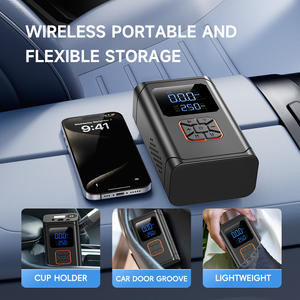 משאבת אוויר צמיג משאבת אוויר מדחס נייד עבור מכונית 150 צמיגים חשמלית משאבת צמיג אינפלציה משאבת צמיג אלחוטי - Product Image 4