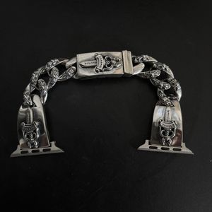 Correa para Apple Watch CH Trendy Fashion con Elementos de Cruz y Flor, Correa Vintage Desgastada para Parejas (Actualización en Progreso) - Product Image 6