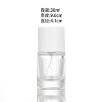Bon marché 30ml 50 ml flacon de parfum vaporisateur vide vintage fumé super clair givré 50 ml flacons de parfum ronds en verre avec pulvérisateur de brouillard