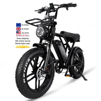 OUXI H9 Fatbike 48v 250W/750W E Bike Full Suspension Cheap Ebike Adultes Vélo Électrique City Life Vélo Électrique
