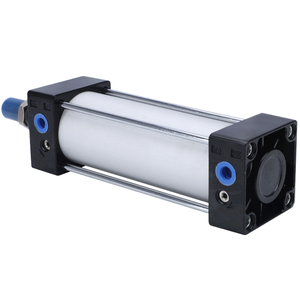 Cylindre standard à course longue série SC, corps en aluminium, tige de piston pneumatique SC32*350 avec composant de roulement à billes à grande poussée - Product Image 4